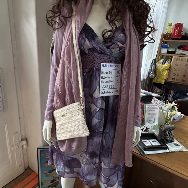 Hallhuber: Seidenkleid- und Foulard